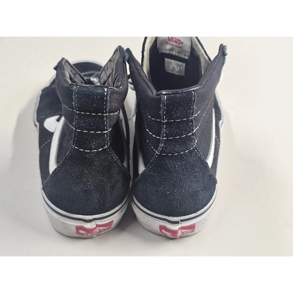 Vans Sk8-Hi Black White High Top Skate Shoes Mens 8 Womens 9.5 VN000D5IB8C
